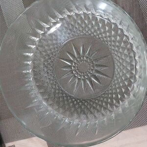 Arcroc Glass Starburst Diamond Cut Bowl